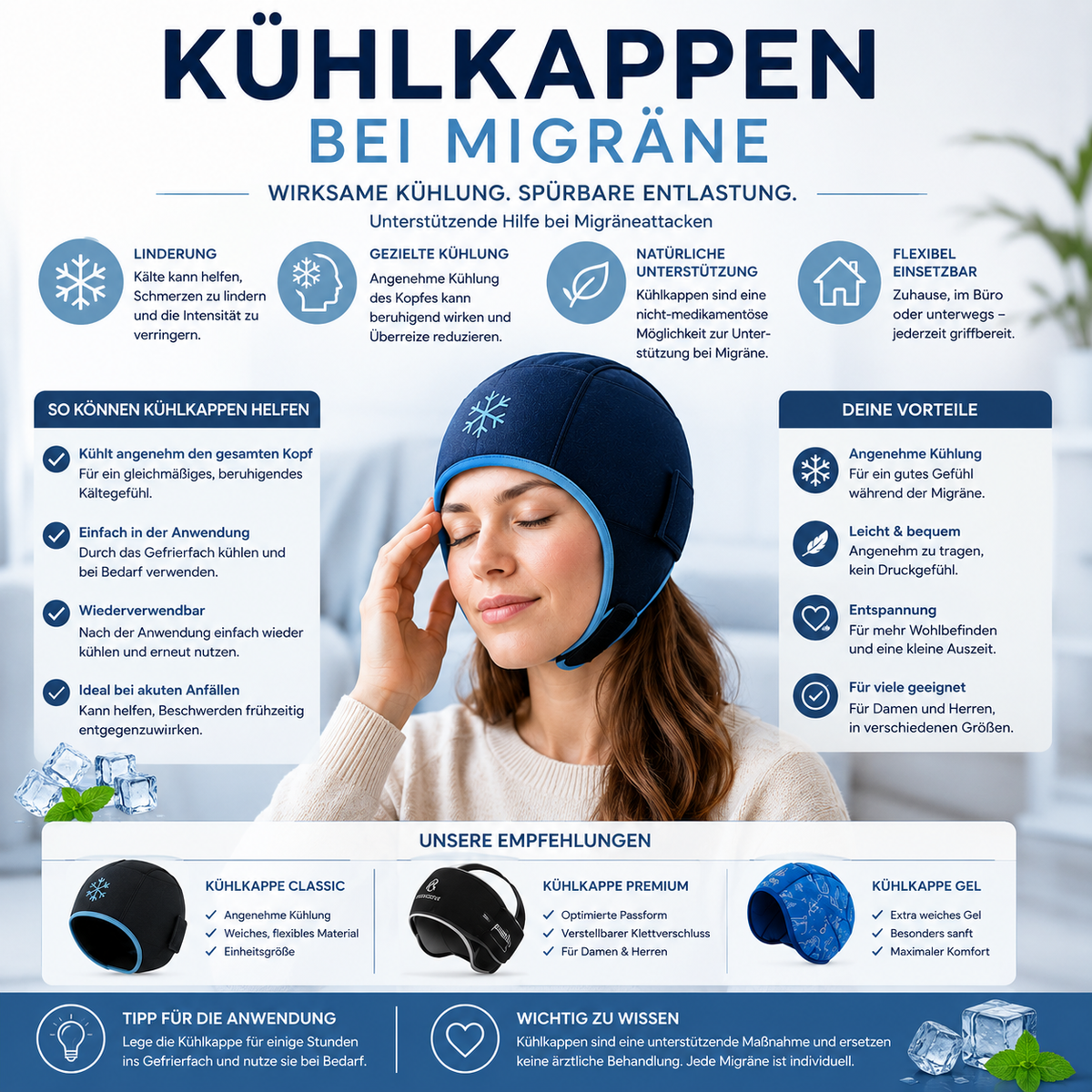 Kuehlkappen Empfehlungen