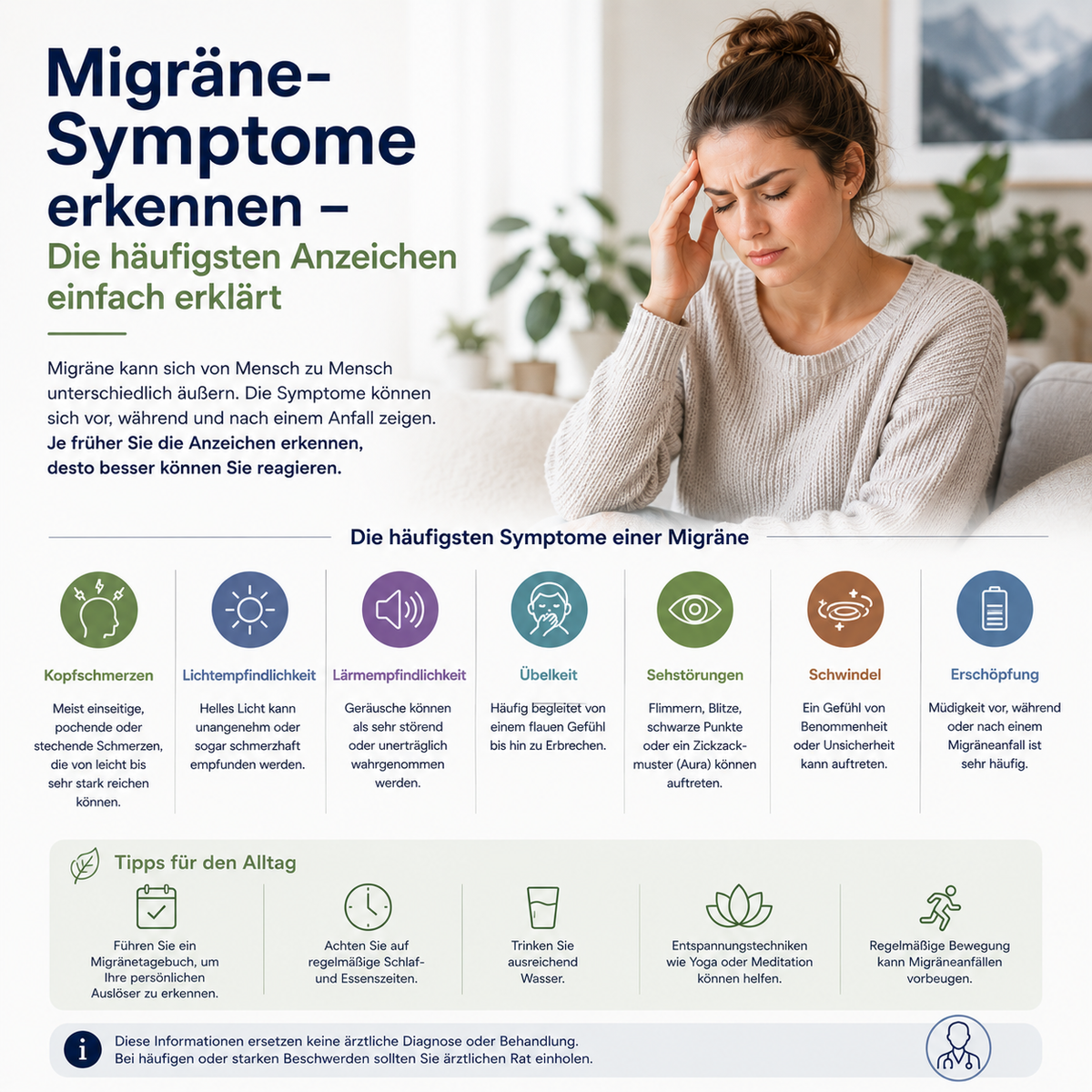 Migraene Symptome